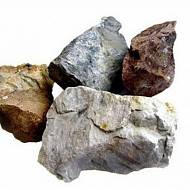 Камень для сауны кварцит серый колотый 20 кг